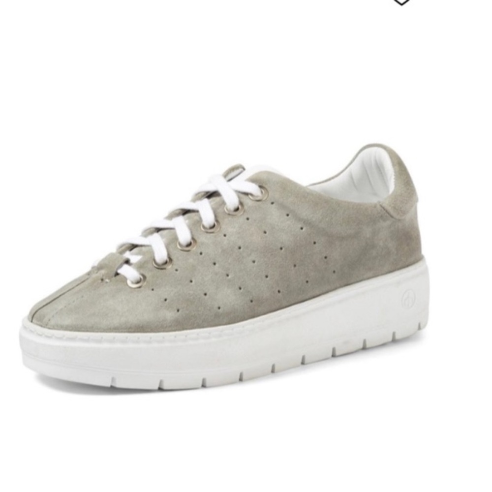 NWT rag & bone Linden Sneakers in Grey Suede (Cemento Sued) Size 5